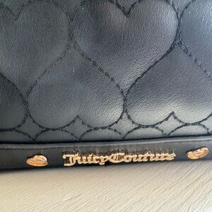Juicy Couture Black Heart Quilted Clutch